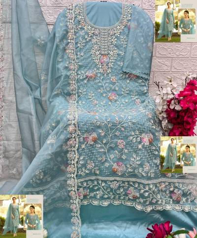 BEATS-34-COLOUR BY SHREE FAB DESIGNER ORGANZA SALWAR SUIT WHOLESALER IN INDIA